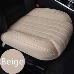  Showlu Fashion Store Beige 1pcs PU Leather Car Seat Cover Luxury Car Seat Protection Cushion Leg Support Extension Non-slip Mat Auto Accessories Universal Size