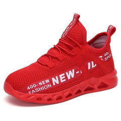 SHOWLU FASHION STORE Big Red / 39 Running Sneakers Breathable Lightweight Soft Non-slip Leisure Comfortable Walking Boys Girls Casual Shoes Single Net Children's