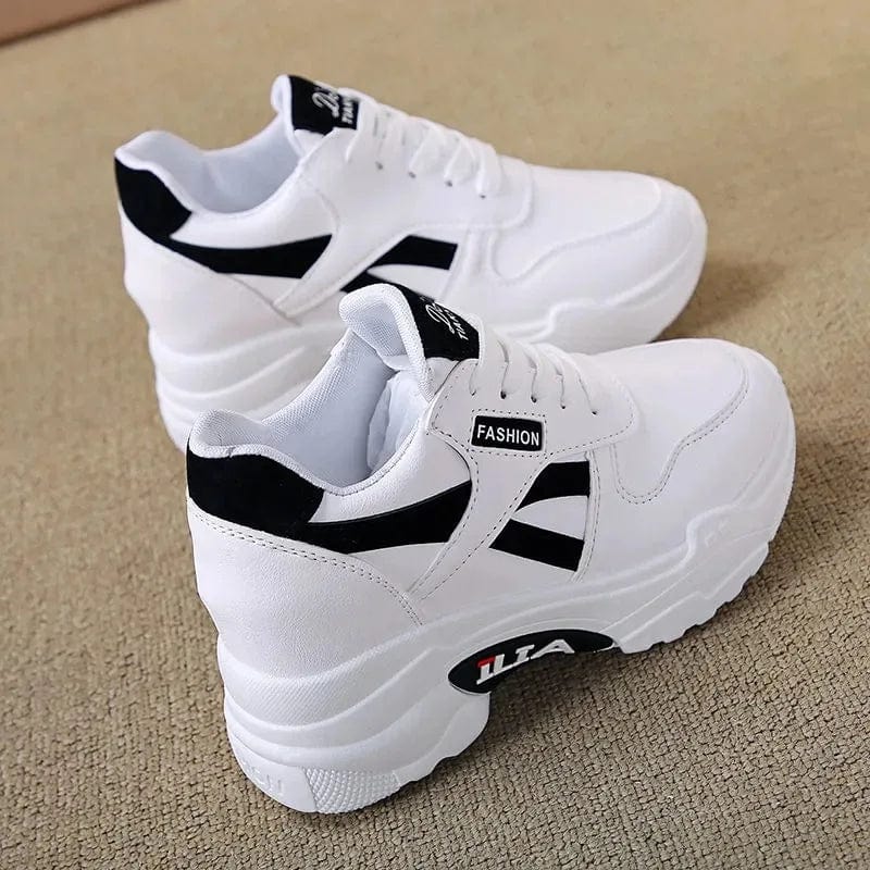 SHOWLU FASHION STORE black / 36 Sneakers Women Platform Inner Increase Shoes Woman Shoes Casual Ladies Footwear Chunky Sneakers Women Shoes Tennis Sport Shoes