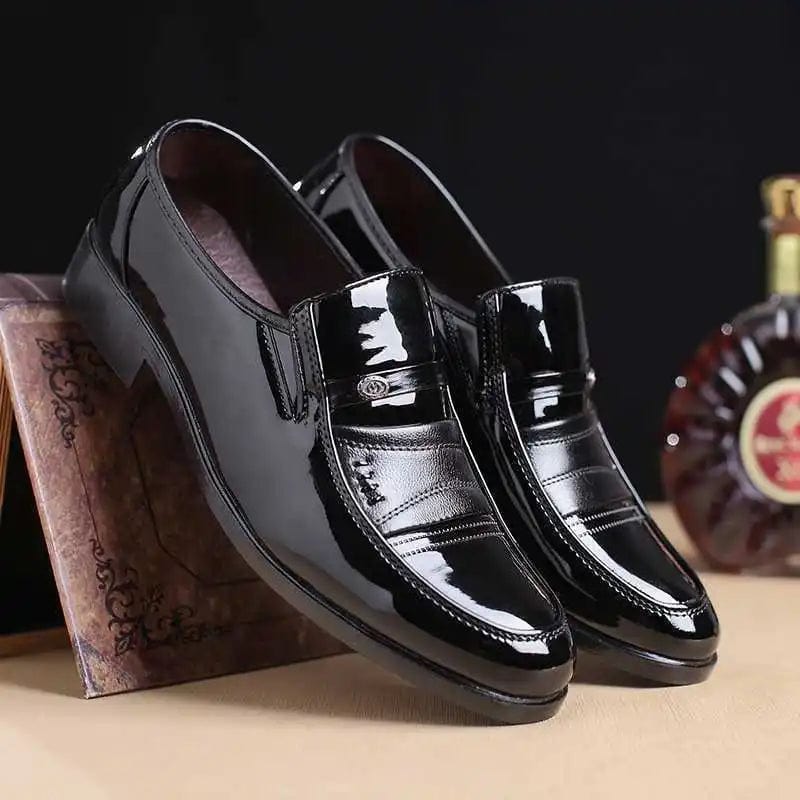 SHOWLU FASHION STORE black / 38 Oxford Shoes for Men Dress Shoes Men Formal Shoes Fashion Round Toe Business Wedding Shoes Dress Shoes Men Designer Men Loafers