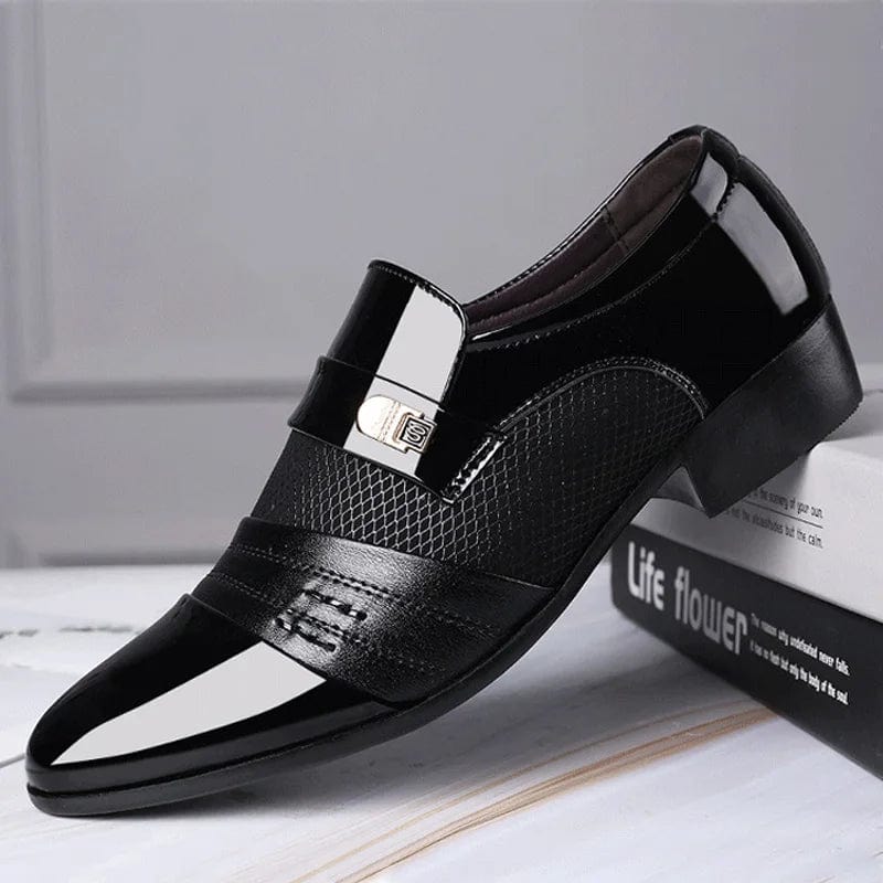  Showlu Fashion Store Black / 41 Shoes Men Slip on Men Dress Oxfords Fashion Business Dress Men Shoes 2020 New Classic Leather Men'S Suits Shoes Man Shoes2023