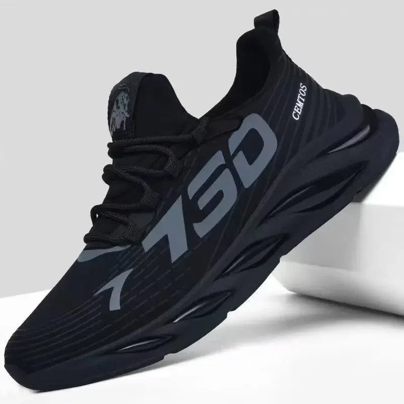 SHOWLU FASHION STORE black / 44 Men's sports and leisure shoes, men's summer trend new shoes, round headed black men's sports shoes