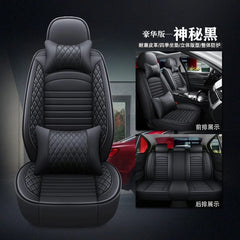 Showlu Fashion Store Black 5 seats 1 Artificial Leather Luxury 3D Car Seat Cover Is Suitable for CHEVROLET Cruze Blazer Captiva Camaro Aveo Malibu Equinox Interior