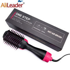 Showlu Fashion Store Black / AU Plug Blow Dryer Brush Drying Hair Dryer Brush One-Step Hot Air Brush And Volumizer 3 In 1 Styling Tools Brush Hair Dryers For Women