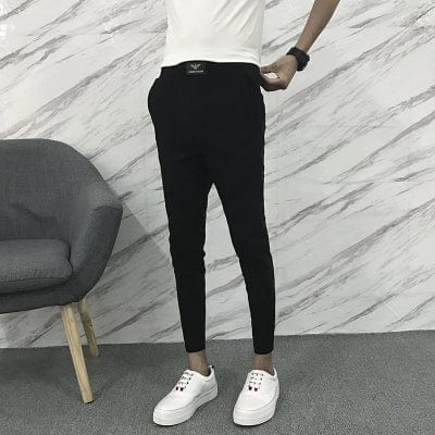  Showlu Fashion Store Black eagle logo / Size 33 silm slim version Kuaishou Cyber Celebrity Social Smart Guy Trendy Tight Pants