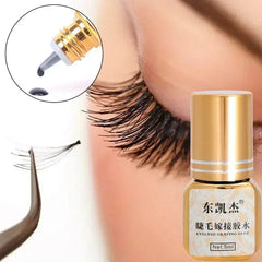 Showlu Fashion Store Black Grafted Eyelash Glue 5ml Waterproof Quick Drying Lasting Semi-Permanent No Irritant Eyelashes Extension Glue Makeup Tools