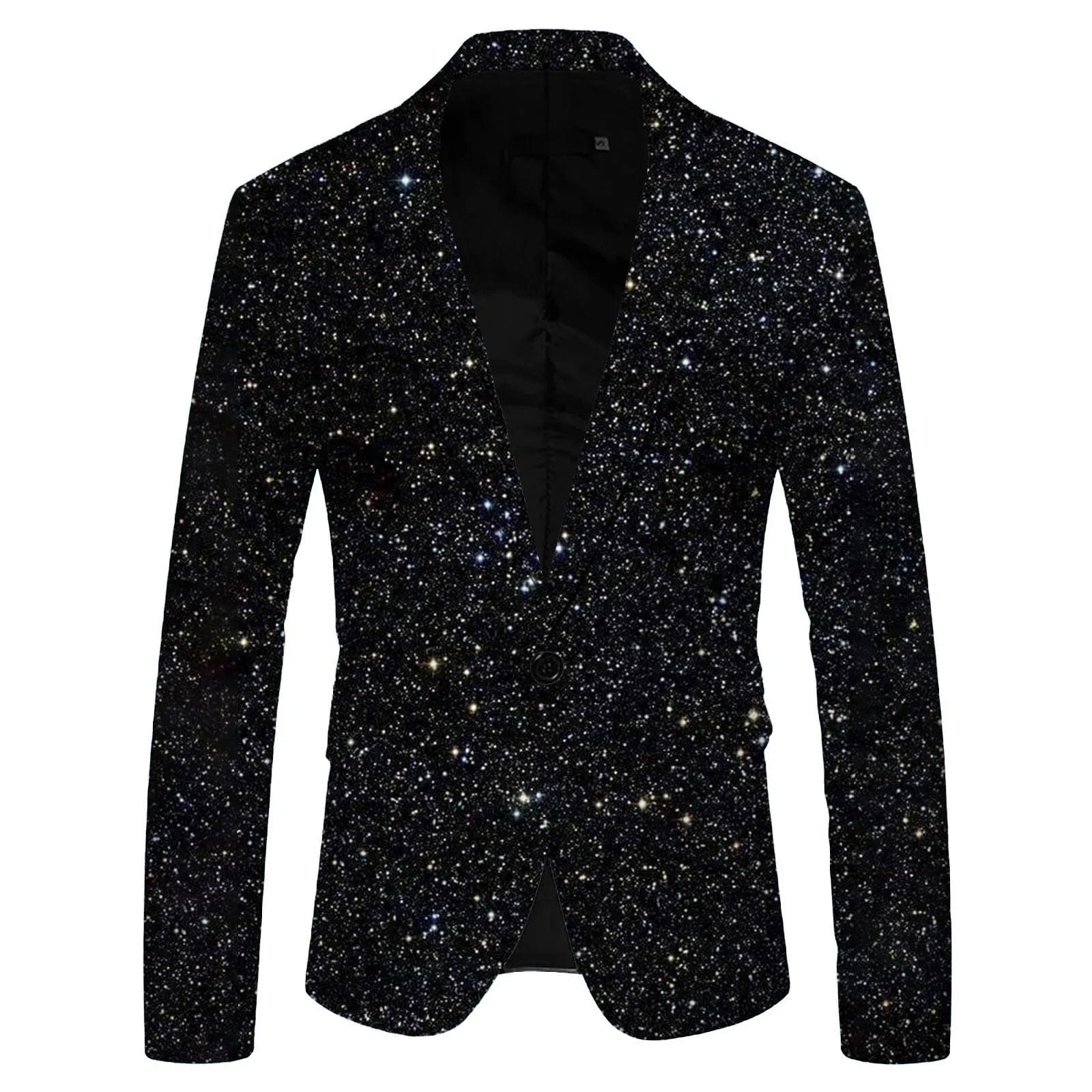 SHOWLU FASHION STORE Black / L Men Nightclub Prom Suit Blazer Men Costume Homme Stage Clothes For Singers Shiny Gold Sequin Glitter Embellished Blazer Jacket