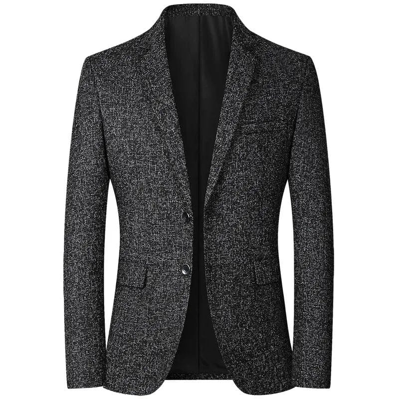  Showlu Fashion Store black / M New Blazers Men Fashion Slim Casual Suits Coats Solid Color Business Suits Jackets Men's Blazers Tops Brand Mens Clothing 2022