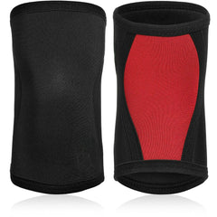 Showlu Fashion Store black red / XL 7MM Knee Sleeves Support  Injury Recovery - Neoprene Knee Brace Knee Support for Squats, Running & Gym Workout