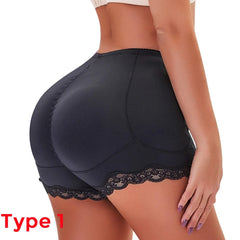  Showlu Fashion Store Black / S Padded Butt lifter Corrective Underwear Butt Enhancer Body Shaper Modeling Strap Fake Hip Shapwear Underwear Push Up Panties