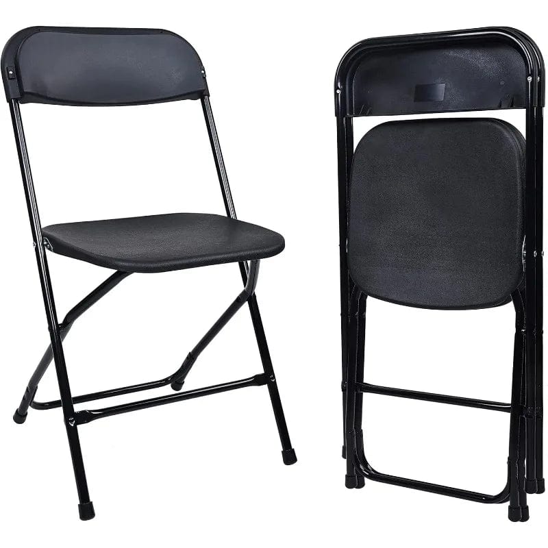 SHOWLU FASHION STORE Black-Set Of 2 / United States Folding Plastic Chair with 500-Pound Capacity,