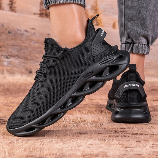 SHOWLU FASHION STORE Black Shoes Men Casual Sneakers Mesh Breathable Shoes Male Running Trainers Sports Shoes Lightweight Comfortable Sneakers Men