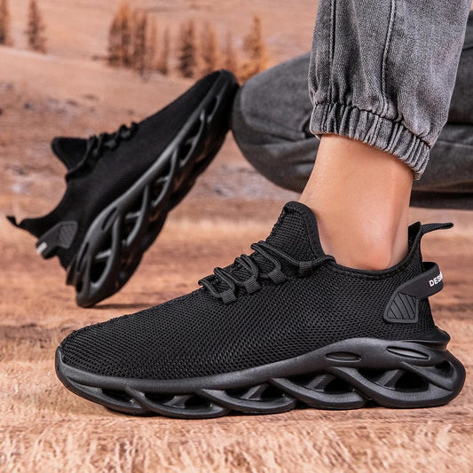 SHOWLU FASHION STORE Black Shoes Men Casual Sneakers Mesh Breathable Shoes Male Running Trainers Sports Shoes Lightweight Comfortable Sneakers Men