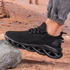 SHOWLU FASHION STORE Black Shoes Men Casual Sneakers Mesh Breathable Shoes Male Running Trainers Sports Shoes Lightweight Comfortable Sneakers Men