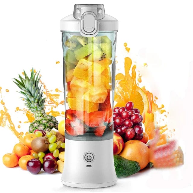  Showlu Fashion Store blank New Portable Blender 600ML Electric Juicer Fruit Mixers 4000mAh USB Rechargeable Smoothie Mini Blender Personal Juicer colorf