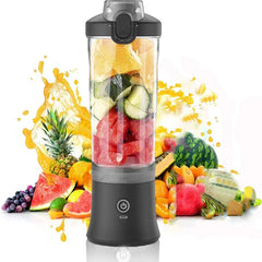  Showlu Fashion Store blank New Portable Blender 600ML Electric Juicer Fruit Mixers 4000mAh USB Rechargeable Smoothie Mini Blender Personal Juicer colorf