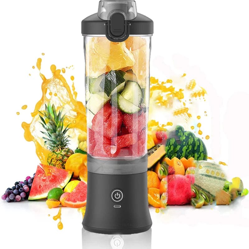  Showlu Fashion Store blank New Portable Blender 600ML Electric Juicer Fruit Mixers 4000mAh USB Rechargeable Smoothie Mini Blender Personal Juicer colorf