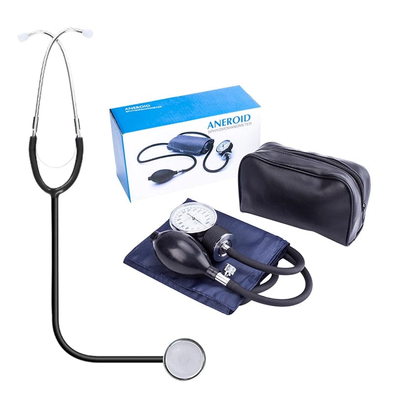  Showlu Fashion Store Blood Pressure Set / CHINA Manual Blood Pressure Monitor Diastolic Sphygmomanometer BP Tensiometer Blood Pressure Sphygmomanomete Cuff Home Health Monitor