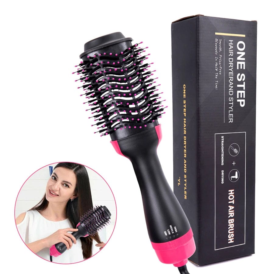 Showlu Fashion Store Blow Dryer Brush Drying Hair Dryer Brush One-Step Hot Air Brush And Volumizer 3 In 1 Styling Tools Brush Hair Dryers For Women