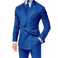 Showlu Fashion yellow men's 2-piece skinny fit wedding suit blazer and trousers, formal and stylish for special occasions.