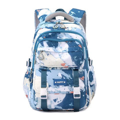 SHOWLU FASHION STORE blue 3 PCS Camouflage Design Kids Backpacks for Girls School Bag with Lunch Box purse Cute Bookbag Kids Backpack waterproof schoolbag