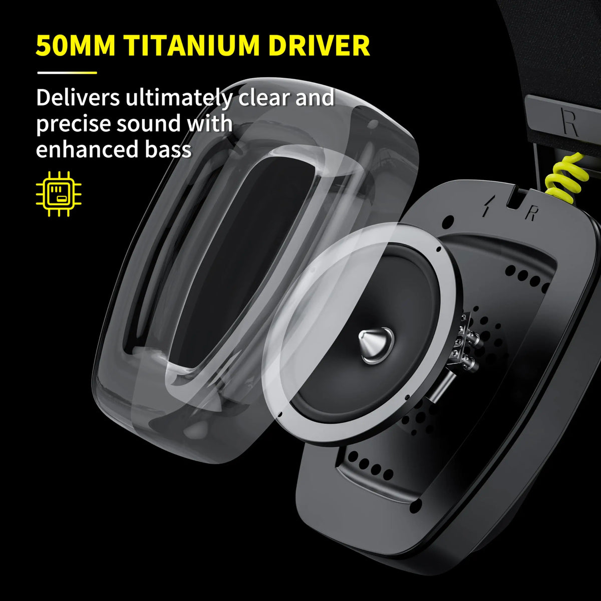 BINNUNE BW06 wireless gaming headset with microphone for PS5, PS4, PC, Mac, featuring 2.4GHz connectivity and Bluetooth support.