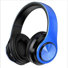 SHOWLU FASHION STORE Blue Bluetooth Headset Wireless Headphones Foldable HiFi Stereo Earphone With Mic Support SD Card FM For Xiaomi Iphone Sumsamg Phone