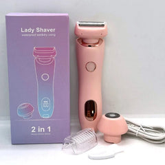 SHOWLU FASHION STORE blue Electric Razors for Women 2 In 1 Bikini Trimmer Face Shavers Hair Removal for Underarms Legs Ladies Body Trimmer IPX7 Waterproof