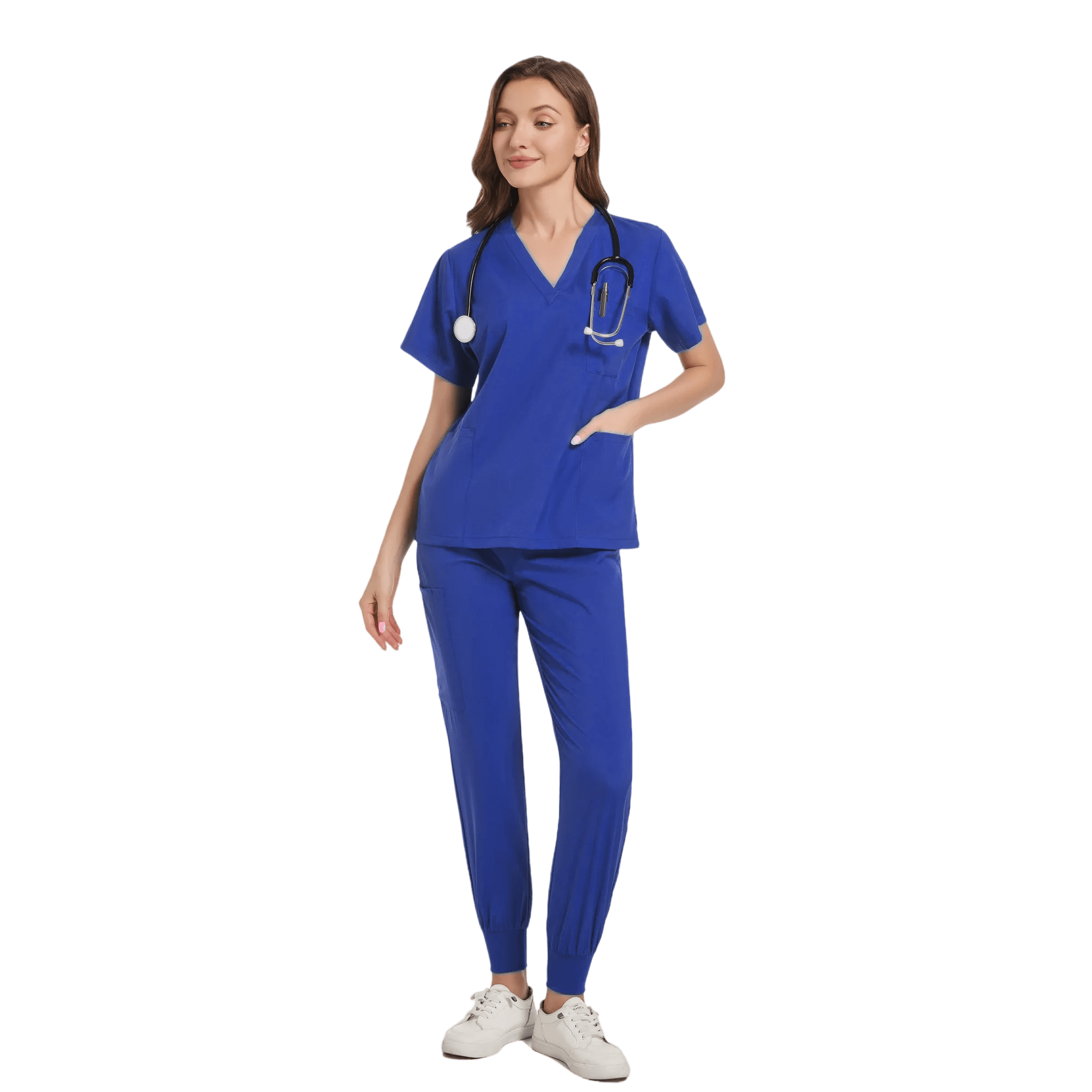 SHOWLU FASHION STORE Blue / M Women Scrub Set Surgical Nursing Scrub Sets Hospital Uniform Medical Factory Wholesale Uniforms Womens Custom Scrubs