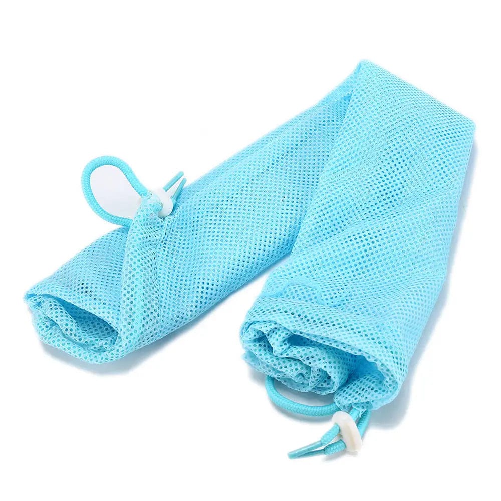 Showlu Fashion Store Blue Mesh Cat Bathing Bag Cats Grooming Washing Bags Cat Bath Clean Bag No Scratching Bite Restraint Cat Supplies Nail Cutting