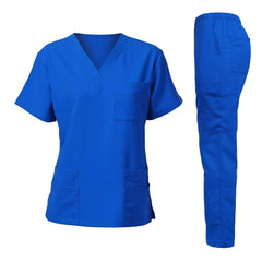 SHOWLU FASHION STORE Blue / S Anti Wrinkle Washable Soft Fabric Nursing Scrubs Hospital Uniform Medical Scrubs Tops Women Jogger Scrubs Sets Nurse Uniform