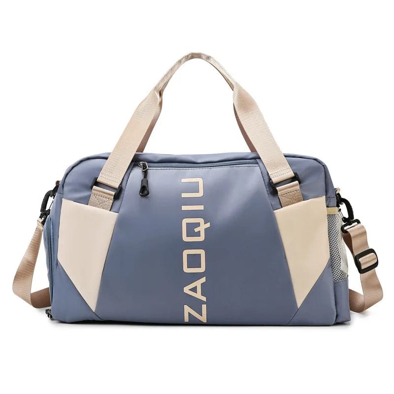  Showlu Fashion Store Blue Sports Gym Bag Dry Wet Pack Women Yoga Bags Travel Fitness Training Shoulder Bags Shoes Storage Pocket Luggage Duffle Handbag