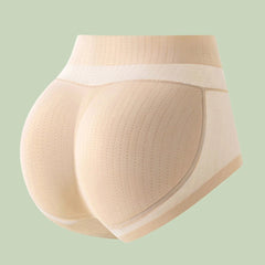 Showlu Fashion Store Body Sculpting Buttocks Women's Sponge Cushion Push-Up Panties Peach Hip Lifting Fake Butt Panties Pad Seamless Female Underwear