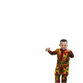 Boy and man wearing SHOWLU FASHION STORE African Dashiki cotton long sleeve outfits, featuring traditional designs and slim fit style.