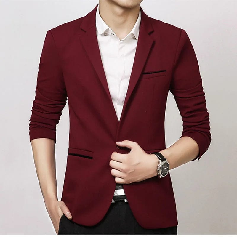 SHOWLU FASHION STORE Brand Men's Casual Blazer 2024 Autumn New Fashion Slim Business Suit Coat Gentleman High-quality Men's Clothing Homme M~5XL