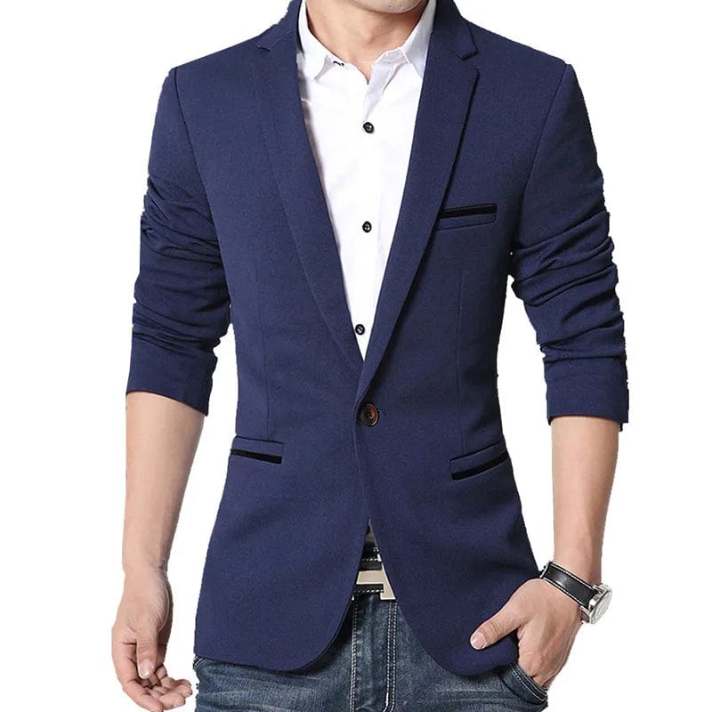 SHOWLU FASHION STORE Brand Men's Casual Blazer 2024 Autumn New Fashion Slim Business Suit Coat Gentleman High-quality Men's Clothing Homme M~5XL