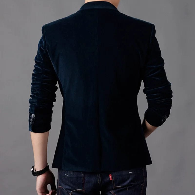 SHOWLU FASHION STORE Brand Mens Corduroy Blazers Autumn Spring Fashion Male Slim Fat Casual Suit Jacket Men Blazer Masculino Clothing Vetement Homme