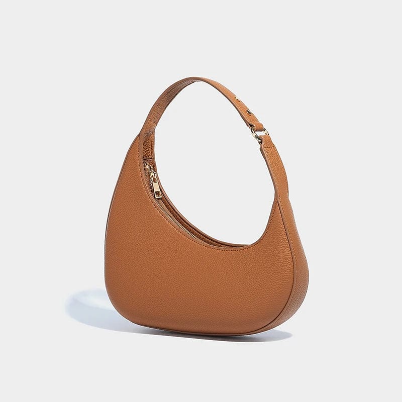 SHOWLU FASHION STORE brown / (20cm<Max Length<30cm) Exquisite Versatile Handbag Trendy And Fashionable Armpit Bag Women's Small And Cute Crescent Bag High-end Simple Shoulder Bag