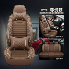 Showlu Fashion Store Brown 5 seats 1 Artificial Leather Luxury 3D Car Seat Cover Is Suitable for CHEVROLET Cruze Blazer Captiva Camaro Aveo Malibu Equinox Interior