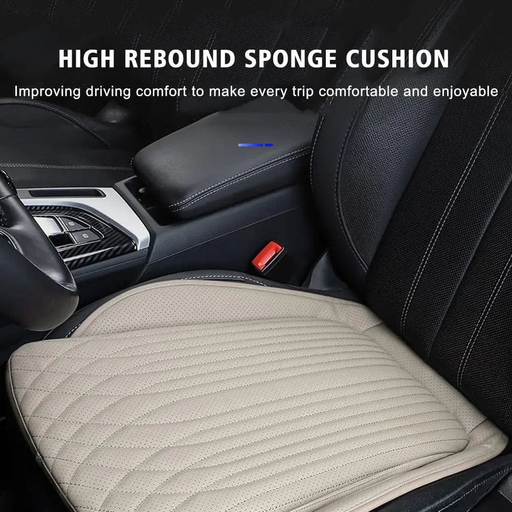 Showlu Fashion Store Brown / China 54cm Breathable Car Seat Cushion Luxury Leather Commercial Vehicle Non-slip Support Pad Universal High Rebound Sponge Seat Cover