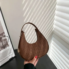 SHOWLU FASHION STORE Brown (stone grain bag) Temperament Trend Stone Pattern Casual One Shoulder Women Bag