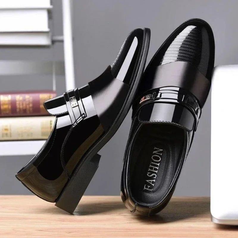 SHOWLU FASHION STORE Business Dress Men Shoes Formal Slip on Dress Shoes Mens Oxfords Footwear High Quality Leather Shoes for Men Loafers