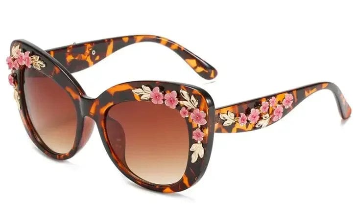  Showlu Fashion Store BW / as picture Retro Cat Eyes Sunglasses  Flower Cat Eyes Sunglasses UV400 Butterfly Eyes Broken Plastic Gradient Men's and Women's Sunglasses