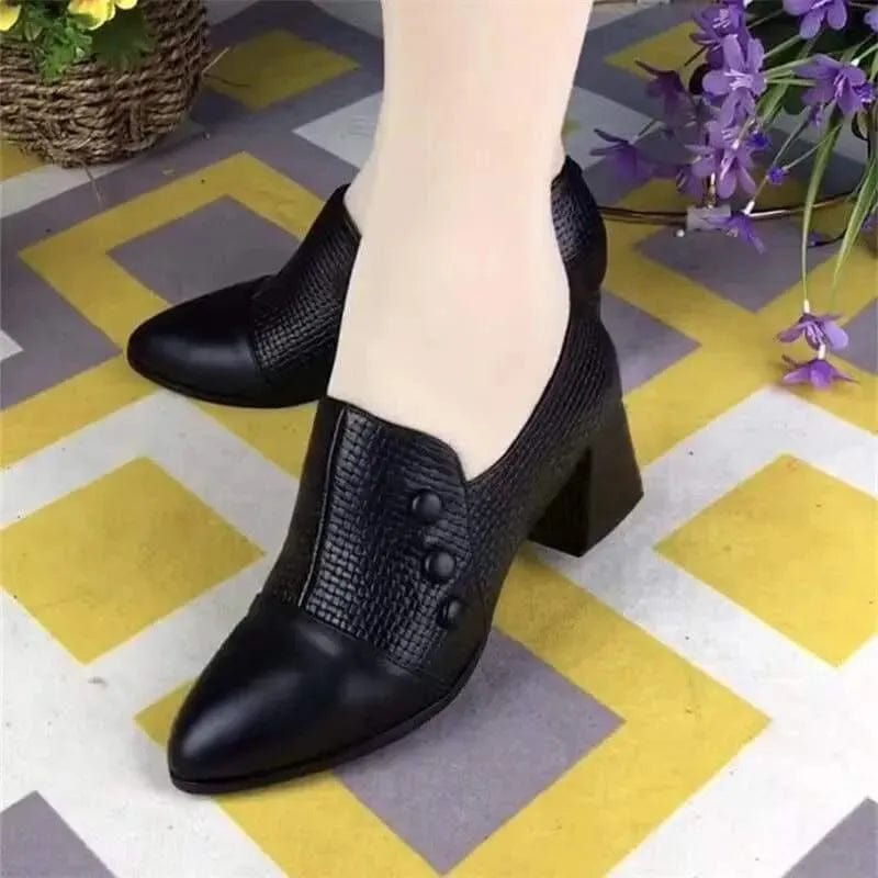  Showlu Fashion Store c / 35 Cresfimix Botas Femininas Women Cute Sweet High Quality Square Heel Short Ankle Boots Lady Casual Street Winter Heel Shoes A790B