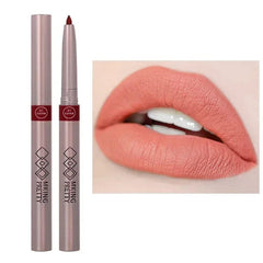  Showlu Fashion Store C06 Nude Brown Lipliner Pen Waterproof Sexy Red Matte Contour Tint Lipstick Lasting Non-stick Cup Lipliner Pen Lips Makeup Cosmetic