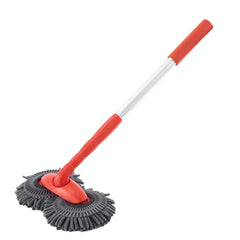 SHOWLU FASHION STORE Car Washer Mop Foam Wash Chenille Brush Double Brush Telescopic Roof Head Mops Maintenance Cleaning Window Three-Section E6O8