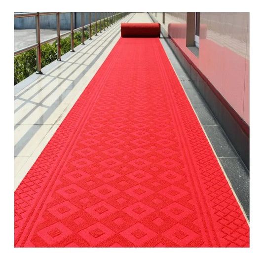 SHOWLU FASHION STORE carpet with pattern non-woven jacquard carpet needle punch red carpet runner for event