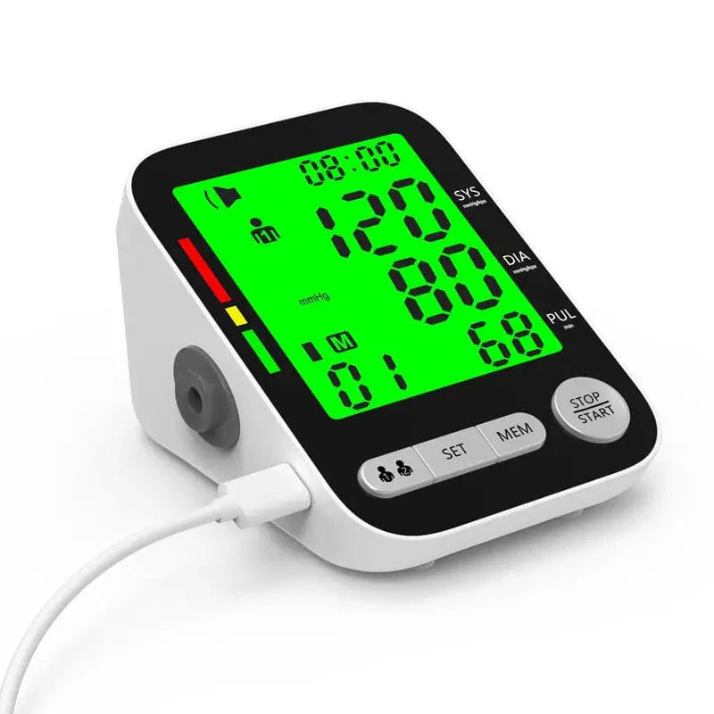 Digital blood pressure monitor by SHOWLU FASHION STORE with talking arm cuff sphygmomanometer and electronic BP measurement.