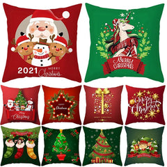 Showlu Fashion Store Christmas Cushion Cover Merry Christmas Decorations for Home 2023 Christmas Ornament Navidad Noel Xmas Gifts Happy New Year 2024