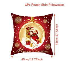 Showlu Fashion Store Christmas Cushion Cover Merry Christmas Decorations for Home 2023 Christmas Ornament Navidad Noel Xmas Gifts Happy New Year 2024